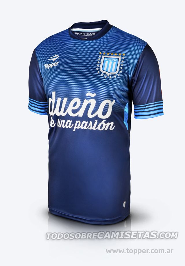 Oficial Segunda Camiseta Alternativa Topper De Racing De Avellaneda